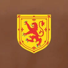 Škótsky lev na hrudi