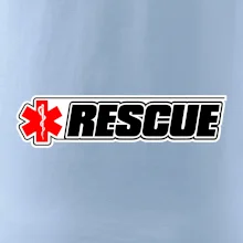 Záchranár rescue kríž červený