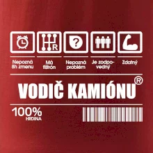 Čiarový kód - Vodič kamiónu