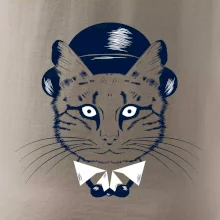 Mačka hipster s klobúkom