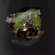 ATV štvorkolka v lese ATV štvorkolka v lese