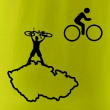 Mapa ČR + kolo na prsu Mapa ČR + kolo na prsu