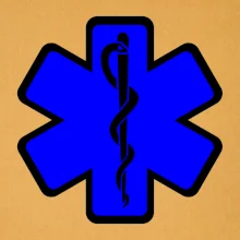 Rescue - Hviezda na prsníku + nápis na chrbte