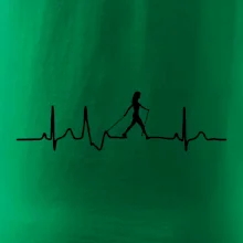 EKG nordic walking žena