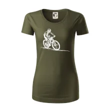 MTB kreslený cyklista MTB kreslený cyklista