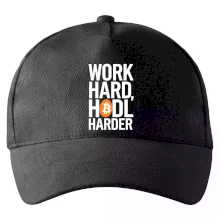 Velký nápis Work Hard, HODL Harder