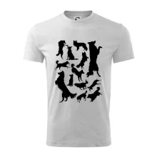 Border kólia siluety