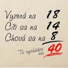 Vyzerá, cíti sa, chová sa - 40 rokov Vyzerá, cíti sa, chová sa - 40 rokov