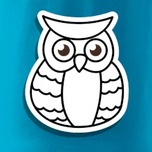 Sova kreslená na prsníku Sova kreslená na prsníku