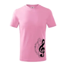 Husľový kľúč a noty