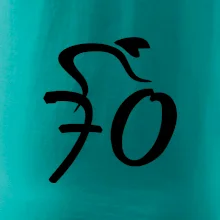 Cyklista oslavuje sedemdesiatku (70)