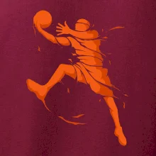 Basketball player splash