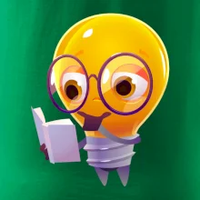 Žiarovka premýšľa nad knihou