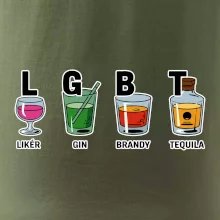 LGBT -  Likér, Gin, Brandy, Tequila
