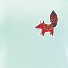 Folklór na prsníku líška