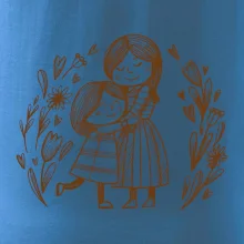 Matka a dcéra v objatí