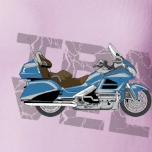 Cestovná motorka Amerika modrá