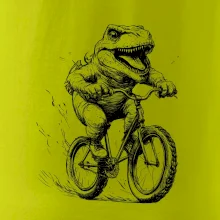 Naštvaný Dinosaurus na bicykli