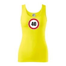 Dopravná značka - obmedzenie rýchlosti 40 Dopravná značka - obmedzenie rýchlosti 40