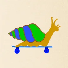 Šnek na skateboardu (Moňas)