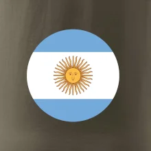 Argentína vlajka guľatá