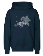 Mapa Európy - srdce v Ukrajine