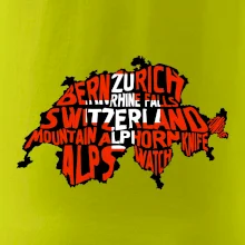 Mapy - názvy miest - Švajčiarsko