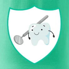 Zúbok na prsníku - zrkadlo