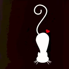 Zamilovaná mačka ležiaca