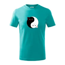 Mačky jin jang farebné