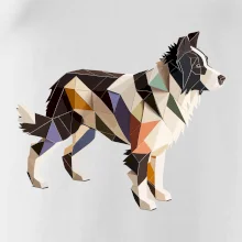 Border kólia zlepená z papiera