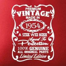 Vintage Etiketa - 1954