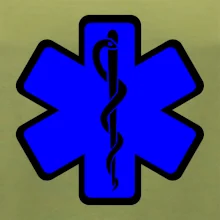 Rescue - Hviezda na prsníku + nápis na chrbte