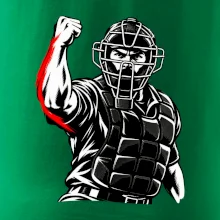 Baseballový rozhodčí signalizuje strike