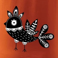 Vtáčik čiernobiely folklór