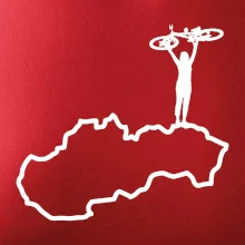 Mapa Slovenska - cyklista