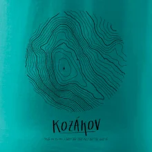 Kozákov - vrstevnice v kruhu