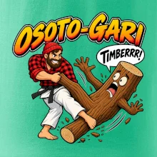 Osoto gari timber judo