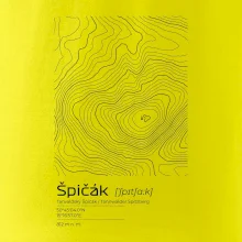 Špičák - vrstevnice v obdĺžniku