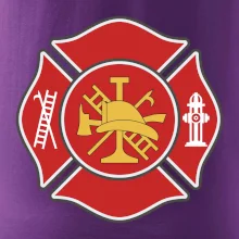 Fire department logo červené