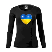 Ukrajina srdce vlajka