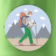 Farebný párový motív na hory