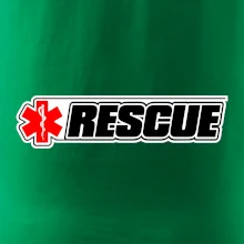 Záchranár rescue kríž červený Záchranár rescue kríž červený