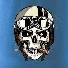 Motorkárska helma a cigara