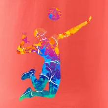 Volejbalista splash s loptou