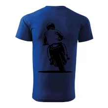 Motorkář na zádech - silnice