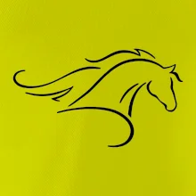 Kôň - bežiaci silueta hlavy