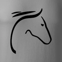 Kôň - hlava silueta