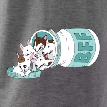 Bullterrier Friends Forever zelené (Pecka design)