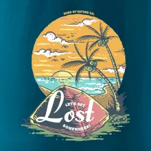 Beach camping get lost somewhere